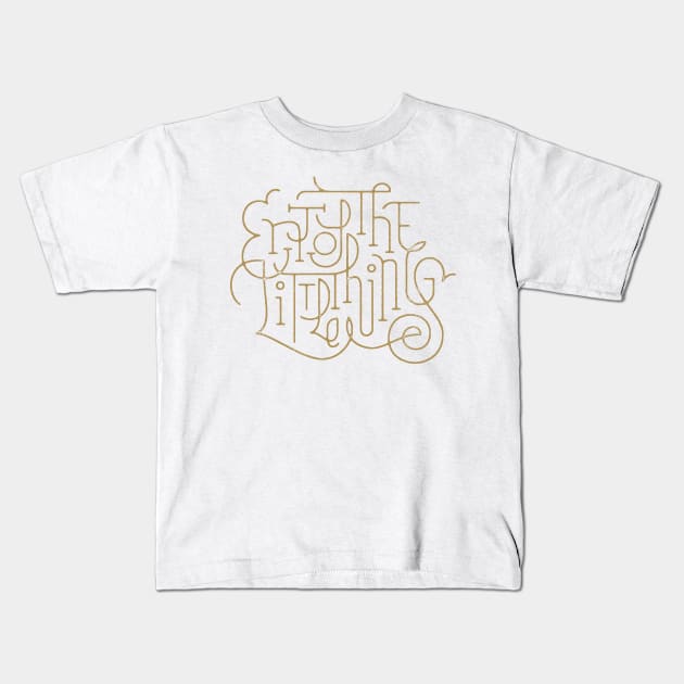 Enjoy The Little Things Kids T-Shirt by Atomicvibes